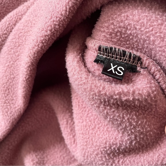 Alphalete Pink Mauve Fleece Cropped Hoodie XSmall - Picture 4 of 4